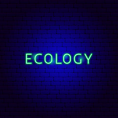 Ecology Neon Text