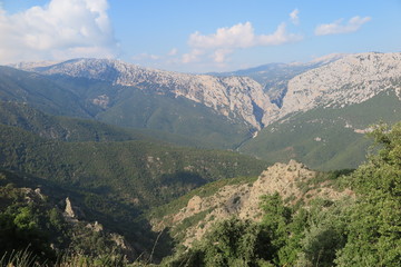 Fototapeta premium Blick auf die Goruppu Schlucht, Sardinien