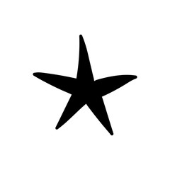 Obraz premium Star doodle icon. Hand drawn illustration.