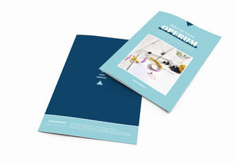 Bifold Brochure Layout with Diet Theme