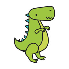 kids toy, green dinosaur animal icon