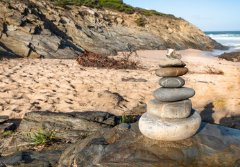 Beautiful cliffs on west coast of Portugal, Alentejo Coastal Zone (Costa Vicentina) - Portugal