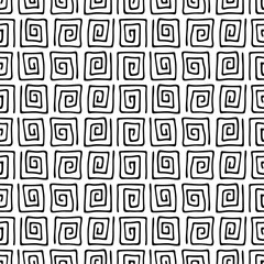Seamless abstract geometric vector pattern, hand drawn illustration.
