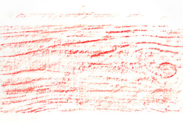 Obraz premium Dark red pencil lines on paper. Wooden futuristic tracks. Abstract grungy hand drawn backdrop. Chalk texture background grunge style