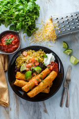 Mexican Rolled Taco Taquitos