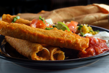 Mexican Rolled Taco Taquitos