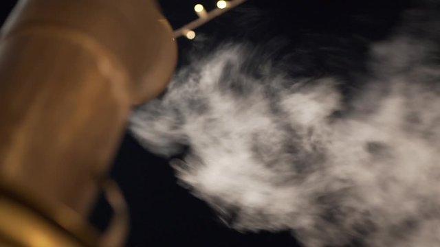 Steam Coming Out Of The Pipe
