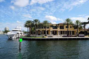 Fort Lauderdale waterfront intracostal view