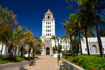 Fototapeta na wymiar Beverly Hills City Hall, Los Angeles, California