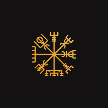 Viking talisman symbol vector illustration