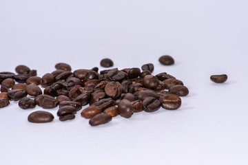 Kaffeebohnen lose, Kaffee, geröstet, lose, einzeln, Kaffeemaschine