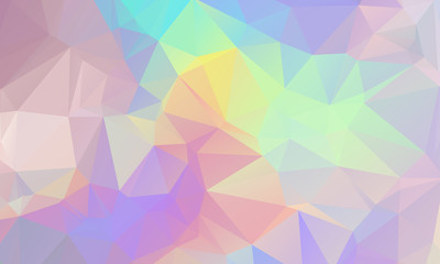 Obraz premium Low poly grid holographic triangles background