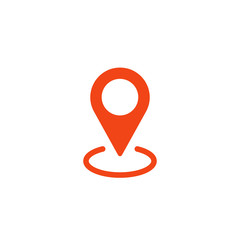 Location icon. Map pin symbol. Locate direction gps marker.