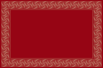 Art deco style - Picture frame with copy space.Vector illustration.