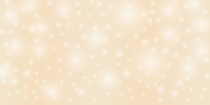 Soft gold vector background with snow - pattern design element.