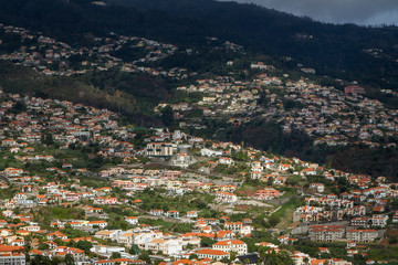 Fototapeta premium Panoramic view of Funchal on Madeira Island. Portugal