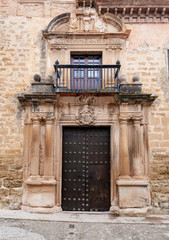 Ancient Wooden Doorway Ronda Spain