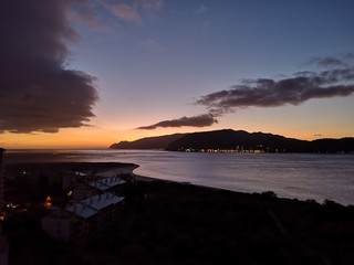 sunset on beach