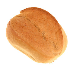 Bun bread isolated on white