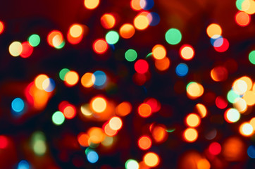 Abstract background with blurred colorful bokeh