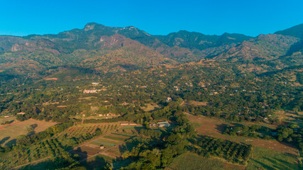 Aerial view of the mount Uluguru in Morogoro.