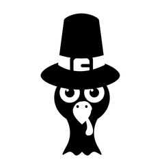 Silhouette of a turkey. Thanksgiving season - Vector
