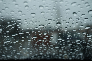 Water Droplets on Glass