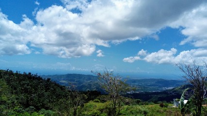 Fototapeta na wymiar The Highest Peak in Puerto Rico Panoramic Route