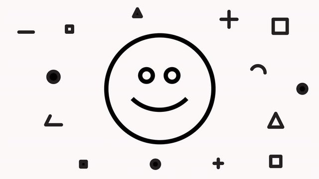 Mmiley face on white background
