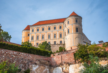 Fototapeta na wymiar Mikulov Castle or Mikulov Chateau in Moravia, Czech Republic