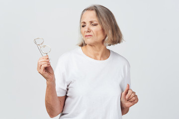 woman with a glass of water