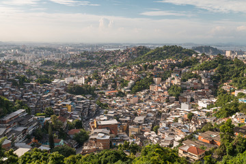 Favela in Rio de Janeiro, Brazil, South America