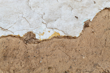 Old Weathered House of The Mud Wall