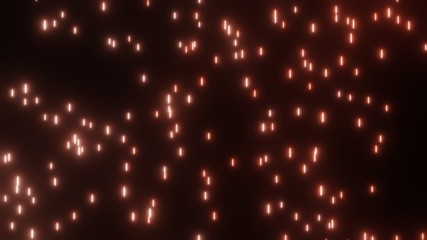 オレンジに光る雨のイメージ