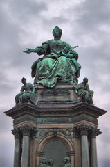 Fototapeta na wymiar Maria Theresa monument in Vienna,m Austria
