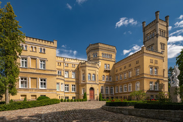 Fototapeta na wymiar Neo-Gothic Palace , Jablonowo Pomorskie , Kuyavian-Pomeranian Vo