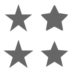 Set of favorite star for web computer and mobile 