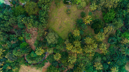 Aerial view of the Morogoro town in  Tanzania