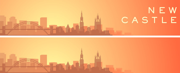 Fototapeta premium Newcastle Beautiful Skyline Scenery Banner