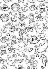 Sea Creature Pattern - 308604367
