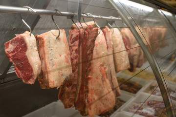 fresh meat in the butchery