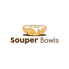 soup bowls logo inspirations, cafe and bar logo designs, snack logo brand