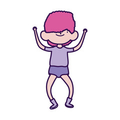 cute little boy cartoon character design