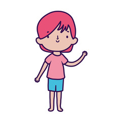 cute little boy cartoon character design