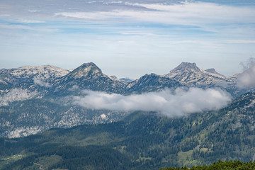 mountain scenery in Austrian Alps I meet at the paths hikes