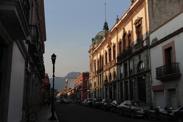 Streets of Oaxaca. Macedonio Alcalá theatre