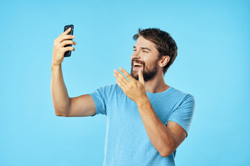 man with mobile phone