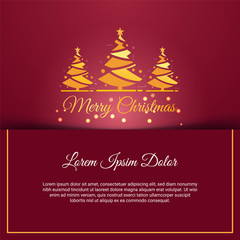 Flat design for Christmas greeting post