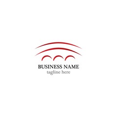Bridge logo template vector icon design