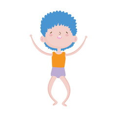 cute little boy cartoon character design